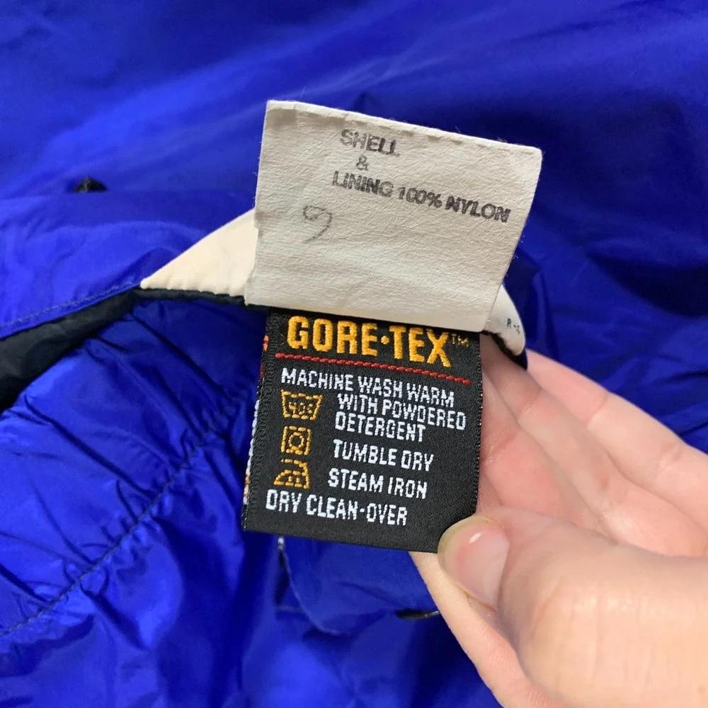 Vintage REI Gore-Tex Rain Pants Men's Medium Blue Side Zip‎ Waterproof Snow USA